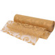 25m x 29cm Organza Roll - Gold Large Flocked Design Print